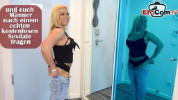 Deutsche MILF mit Piercing-Titten XXL-Pimmel gefickt