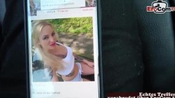 Deutsche Schlampe Kitty Blair zum Vögeln mitgenommen